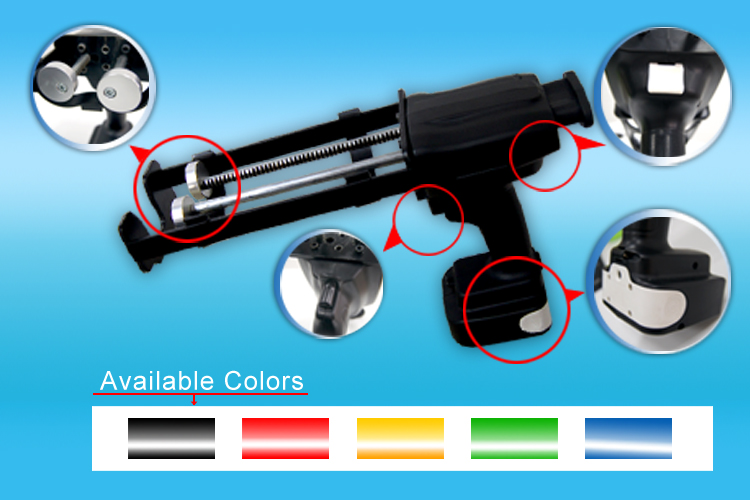 600ml 1:1 Two-component Cordless Caulking Gun 